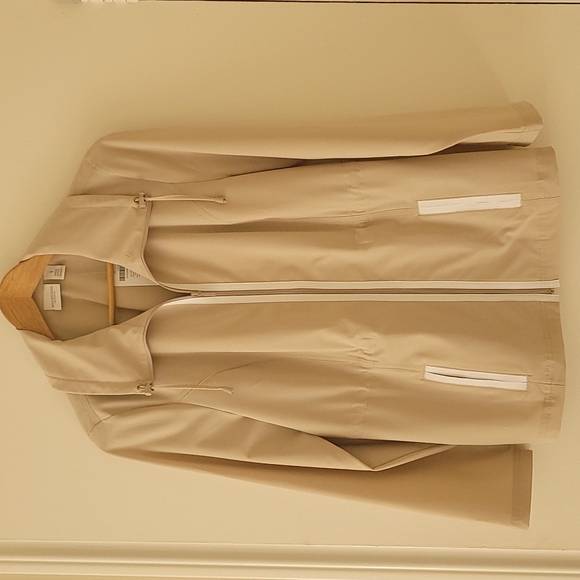Weekends by Chico's, Womens Long Sleeve Jacket, Tan, Size 1 - Picture 1 of 6
